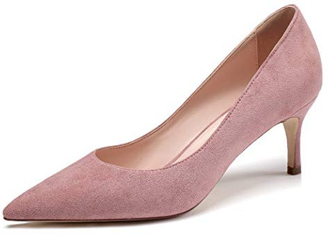 Mettesally Scarpe col Tacco Donna,Scarpe Donna,Mid Heel Pumps Rosa EU39