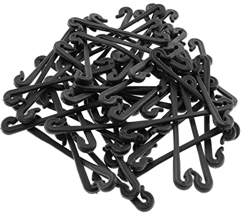 VALINK Weinrebenklammern, Weinranken-Clips, 50 Stück, Verschluss aus Kunststoff, gebundene Schnallenhaken, Gartenarbeit, Trauben und Gemüse