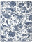 Villeroy & Boch® Wohndecke Paradiso Navy-Peony I Flauschige Kuscheldecke aus Baumwollmischgewebe in blau-Weiss I Sofa-Decke in 150x200 cm I nachhaltig produziert in Deutschland I Jubiläums Edition