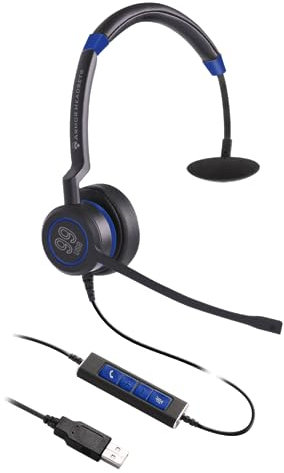 Armor 99 Doppia Ultra Noise Cancelling USB Headset per computer, PC Headset per computer portatili, squadre, zoom, ufficio, call center Voip telefonate, dettatura auricolare - orecchio singolo