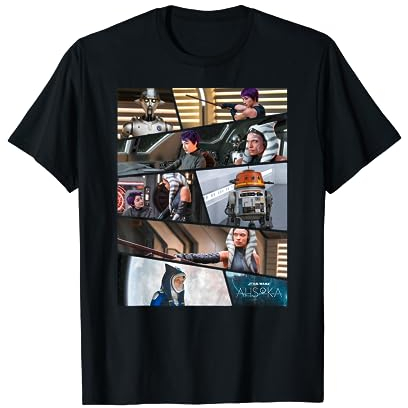 Star Wars Ahsoka Part Three Sabine Chopper Huyang Disney+ T-Shirt