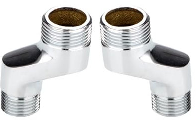 BiaoTeng Wasserhahn Adapter S Anschluss 1/2 Auf 3/4 Badezimmer-Zubehör Messing 2 Stück 3/4 Auf 1/2 Zoll Adapter Wasser S-Anschluss Armaturen, B