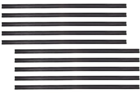 SOLUSTRE 10pcs Car Windshield Wiper Refills Rubber Wiper Blades Rear Window Refills Easy Installation for Front Rear Windshields