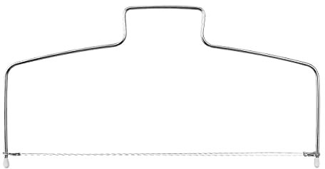 Lotsdonxia Professional-Grade Stainless Steel Cake Cutter: Adjustable Double-Wire Slicer Ensures Precision in Cake Cutting – A Must-Have Baking Tool for Your Kitchen