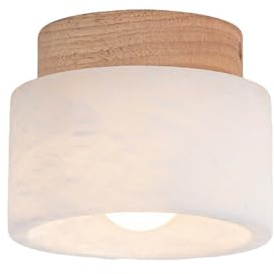 YFMYY Plafoniera in Pietra Stile Giapponese Wabi-sabi, plafoniera Moderna in alabastro della metà del secolo, Piccola Lampada da soffitto Vintage per Soggiorno Camera da Letto Cucina Balcone