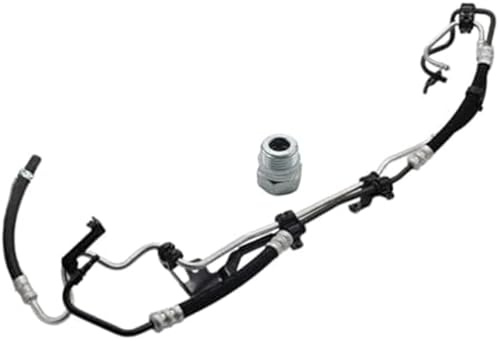 Pizgear Car High Pressure Power Steering Return Hose Pipe with Nut Fitting Solve Leaking Issues Suitable ffor 1743278 Accessfories Replacement, for Repair of Power Steering Oil Pipe Power Steering Hos