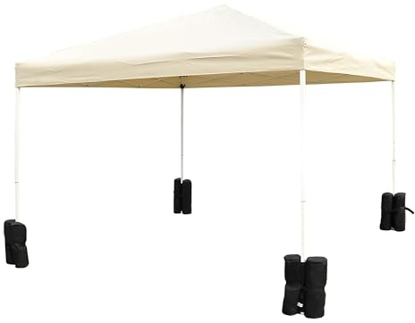 Gazebo Pliant Outsunny Gazebo Poids Sacs de Sable Poids des Jambes Tente de chapiteau Base d'auvent