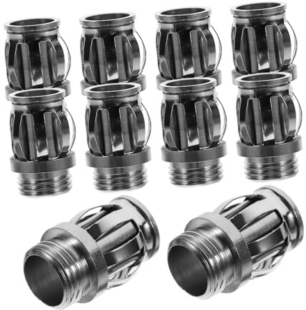 IMIKEYA 10Pcs Socket Fasteners Threaded Metal Lamp Bulb Socket Clips Light Fixture Holders for Residential and Commercial Lighting Applications