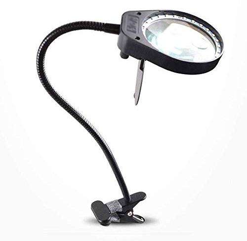 Lampe DE BURANT DE LA GNAGNIFICATION - Maîtrice Lumineuse Lumineuse de 2 en 1 avec Pince pour la Lecture de la Peinture de Couture de Passe-Temps.
