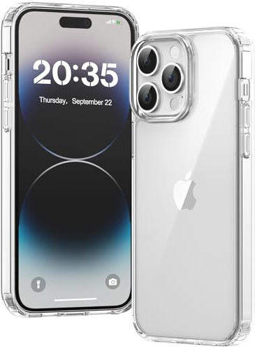Voyahülle Hülle für iPhone 14 Pro Hülle, Anti-Vergilbung Transparent Handyhülle Stoßfest Schutzhülle, Premium Kratzfeste Case für iPhone 14 Pro - Durchsichtig