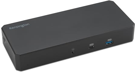 Kensington SD3210U3 USB-C® 10Gbps Triple Video Driverless Dock 100W PD - DP/HDMI - Windows, Supporting Thunderbolt™ 5, Thunderbolt™ 4, USB4®, and USB-C® Alt Mode laptops with up to three 4K (K32802NA)
