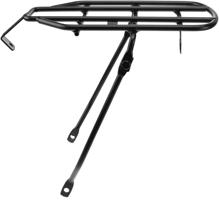 Parliky Portapacchi Bicicletta Posteriore in Ferro Nero Resistente per Mountain e Road Bike Supporto per Trasporto Valigie e Borse Facile da Installare e Leggero per Escursioni Outdoor