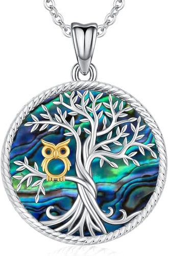 Odinstone Collana Albero della Vita Ciondolo Cuore Albero della Vita Catena Famiglia Madre Figlio Gioielli da donna Regali per mamma figlia