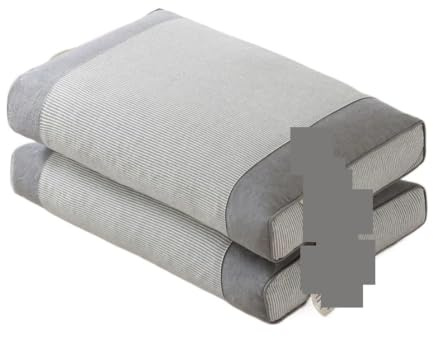 Latexkudde, Randig Bovete Husk Kudde Kärna,för komfort och stöd(Gray,38x58cm 1pcs)