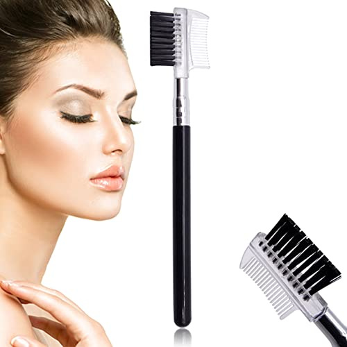 Yuyte 2 en 1 sourcils peigne brosse cils peigne brosse extension de cils cosmétiques outils de maquillage