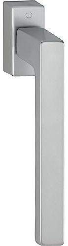 Hoppe Fenstergriff Toulon mit VarioFit und Secustik - PSK Fensterbeschlag, Aluminium Edelstahl Effekt