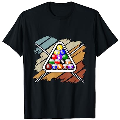 Billard Kö Cue Queue Snooker T-Shirt