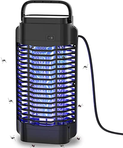 Elektrischer Insektenvernichter, Insektenfalle Mückenlampe mit UV-Licht, Stromschlag Insektenlampe Mücken Wirksam zum Reduzieren Fliegender Insekten für Schlafzimmer, Küche, Büro, draußen