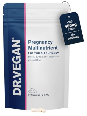 Pregnancy Multinutrient, Pregnancy Supplement | 27 Active Ingredients | | Folate, B Vitamins, Zinc & Iron | For Mother & Baby, Breastfeeding, Pre- & Post-Birth | 60 Capsules, 1 Month Supply