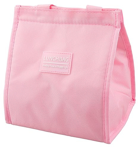 GLADFRESIT Lunch Bag - Insulated, Reusable Leakproof Thermal Lunch Box Container (Pink)