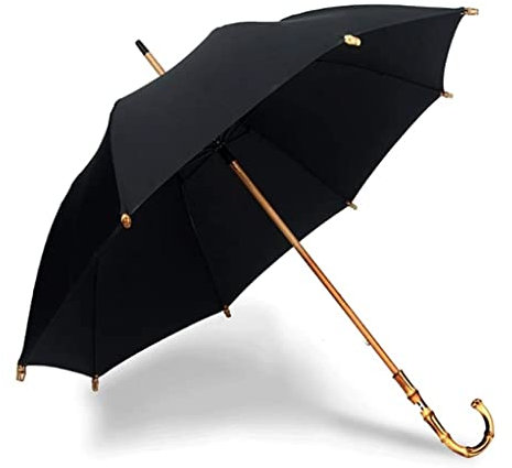 PIPONS Umbrella for Rain Outdoor Umbrella Handmade Rattan And Bamboo Double Umbrella Cloth Long Handle Business British Umbrella Golf Umbrella