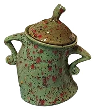 Bote de Almacenamiento de Alimentos con Tapa Hermética para Cocina, Divertidos Adornos Resinosos de Sobremesa, Bote de Almacenamiento Profesional de Cocina (Verde)