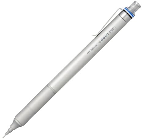 Tombow Mono-Graph Fine Mechanical Pencil • 0.3 mm • Silver