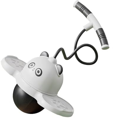 TQUEG Der Pogo Jumper mit Griff und Kugelpumpe ist mit Einer Luftpumpe zum Training und Balancieren Einer maximalen Belastbarkeit von 100 Kilogramm ausgestattet (Little Bear Black)
