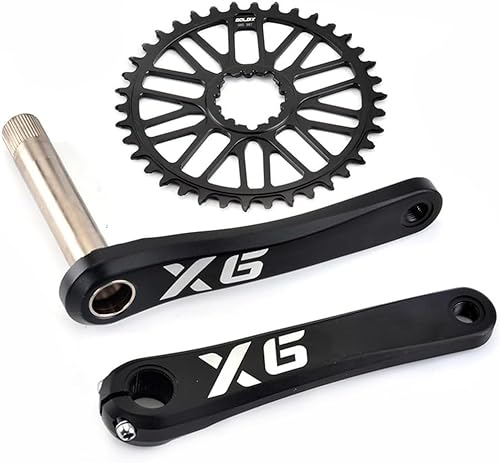 tylxayoxa XT MTB Kurbelgarnituren Hohles Integriertes Kettenblatt 170 Mm/175 Mm Fahrradkurbelgarnitur 32T, 34T, 36T, 38T, 40T, 42T, 44T, 46T, 48T Fahrradkurbelarm-Set (Color : 175mm, Size : 34T)
