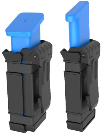 2er-Pack universeller ambidextrer Magazinen-Hüllen für 9mm,.40,.45 mit einfacher und doppelter Stapelung