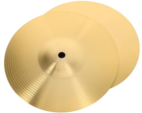 Generic 2stücke Schlagzeug Becken Messing Jazz Drum Cymbals Hochwertige Crash-becken Für Musiker Leicht Und Tragbar Perfekter Für Jeden Auftritt
