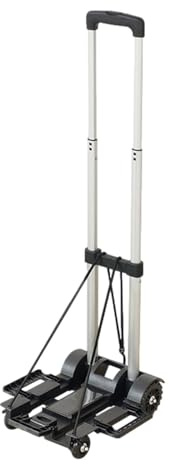 Bagaglio portatile in lega di alluminio con ruote - Carrello pieghevole per bagagli in alluminio leggero per viaggiare | Seggiolino auto, carrello bagagli pieghevole