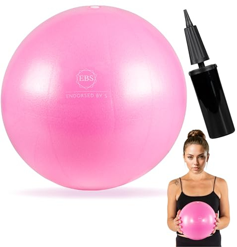 BS Gymnastics Ball 25 cm with Pump, Mini Gymnastics Ball, Pilates Ball, Yoga Ball, Fitness Ball for Core Training, Balance Training, Pregnancy, Physiotherapy, Rehabilitation and Home Workouts