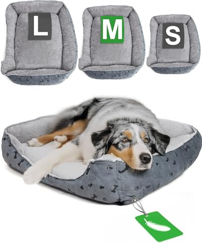 Ondis24 Tierbett Hundebett waschbar für große Hunde & Katzen herausnehmbares Liegekissen pflegeleicht mit tiefem Einstieg (80 x 60 cm)