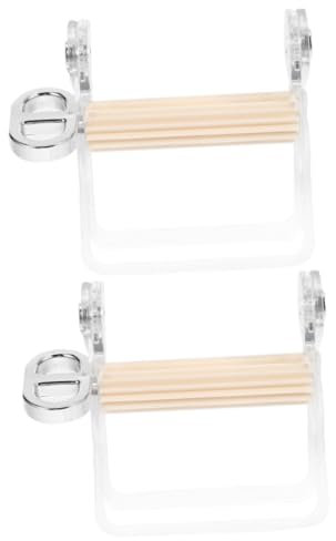 FRCOLOR Pcs Bathroom Toothpaste Squeezer UK Rolling Tube Squeezer for Toothpaste Plastic Tube Presser Easy Handle Design
