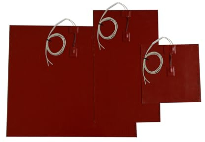 400 Watt Silikon Heizmatte 48x28cm selbstklebend mit Temperaturbegrenzer - Heizung für Warmhaltebehälter Speisewärmer Gastro Gastronomie