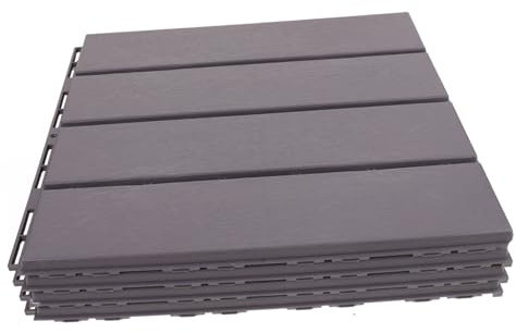 EXCEART 4pezzi Piastrelle Interattive Per Pavimentazione Per Balcone e Patio Resistente e Facile Color