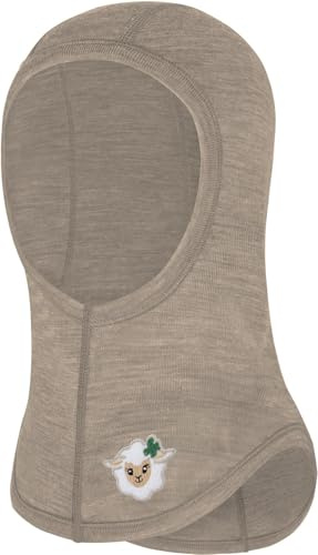 normani Baby Woll Sturmhaube Thermo Balaclava Schlupfmütze aus Wolle Wintermütze Skihaube Unterziehmütze Sturmmaske aus 100% Merinowolle von 0 bis 8 Jahre