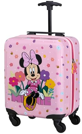 Samsonite Daydream Disney - Trolley Rigido Minnie Mouse Bambini, 45x33x20cm, 24L - Valigia Approvata dalle Compagnie Aeree - 4 Ruote - Minnie Flower Power