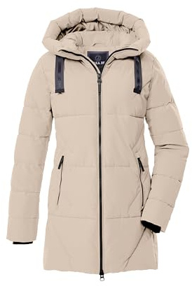 G.I.G.A. DX quiltad damparkas/funktionsparka med huva GW 30 WMN QLTD PRK, ljusbeige, 36, 43532-000