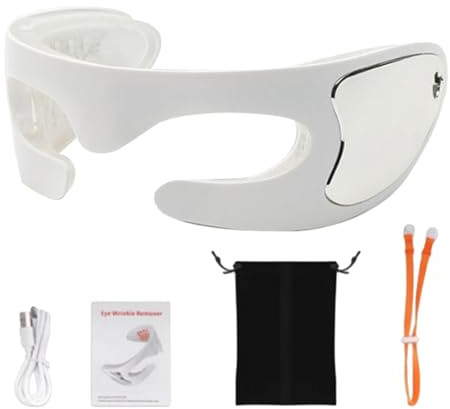 Masajeador el cuidado los ojos - gafas masaje protección ocular recargable - Diseño envolvente 3D mujeres y hombres aliviar la fatiga ocular y reducir las bolsas los ojos