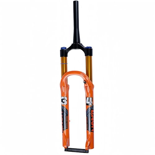 Mountain Bike Front Fork 26/27.5 Inch 160Mm Travel, with Damping Adjustment Bike Forks, MTB Suspension Fork Compatible with AM, XC, MTB, Downhill Cycling G,27.5in
