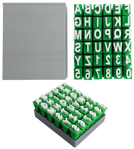 Keramik Stempel Set, mit Buchstaben und Zahlen für Ton und Keramik | Prägestempel Set, Buchstabenstempel für Töpfern, Keramik und Kreative Projekte mit Aufbewahrungsbox