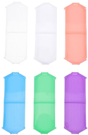 OKUMEYR 6 piezas Bandejas para Clasificación de Diamantes Imitación Contenedores de Almacenamiento Resistente y Ligero para Pintura DIY Arte de Uñas y Decoración Herramientas Plegables