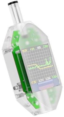 Digitaler Leistungsmesser 4,5-50 V 12 A 5,5 x 2,5 mm Tester mit Kapazitätsprüfung Voltmeter Amperemeter Multifunktionaler Leistungsmesser