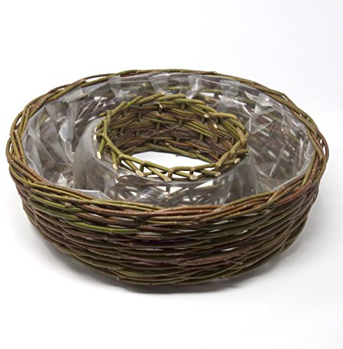 Trauer-Shop Pflanzring geflochtene Weide zum bepflanzen. D außen 40cm. 1 Stück