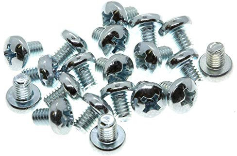 M4 (4mm x 6mm) Phillips Pan Head Machine Screws - Steel (Pack of 20) DIN 7985 G09-G10BC