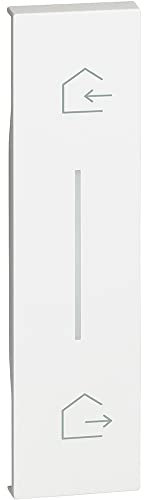 Bticino KW40 Cover con Simbolo Entra&Esci, Serie Living Now, da Applicare su Comando Scenario Wireless (Art. K4570CWI), Cover Illuminabile, 1 Modulo, Colore Bianco, Made in Italy
