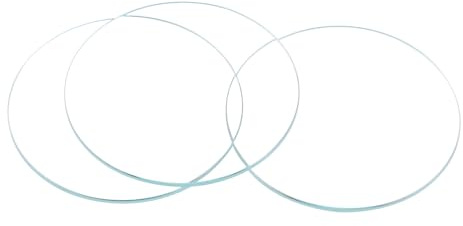 sourcing map Lot de 6 verres en cristal de 39 mm de diamètre pour montre - Pièces de rechange rondes et plates minérales pour réparation horlogère