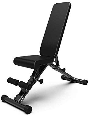 BOSHYUM Hantelbank, Hantel, Gewichtheben, Gewichtheberbett, verstellbare Sit-ups im Innenbereich, Fitnessgeräte, Klappbank, Hocker, Fitnessstuhl, Rückenlagebrett